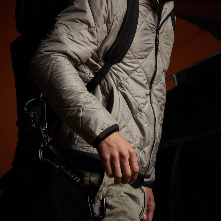 Lightweight Insulted Jacket in Concrete | James Perse Los Angeles 