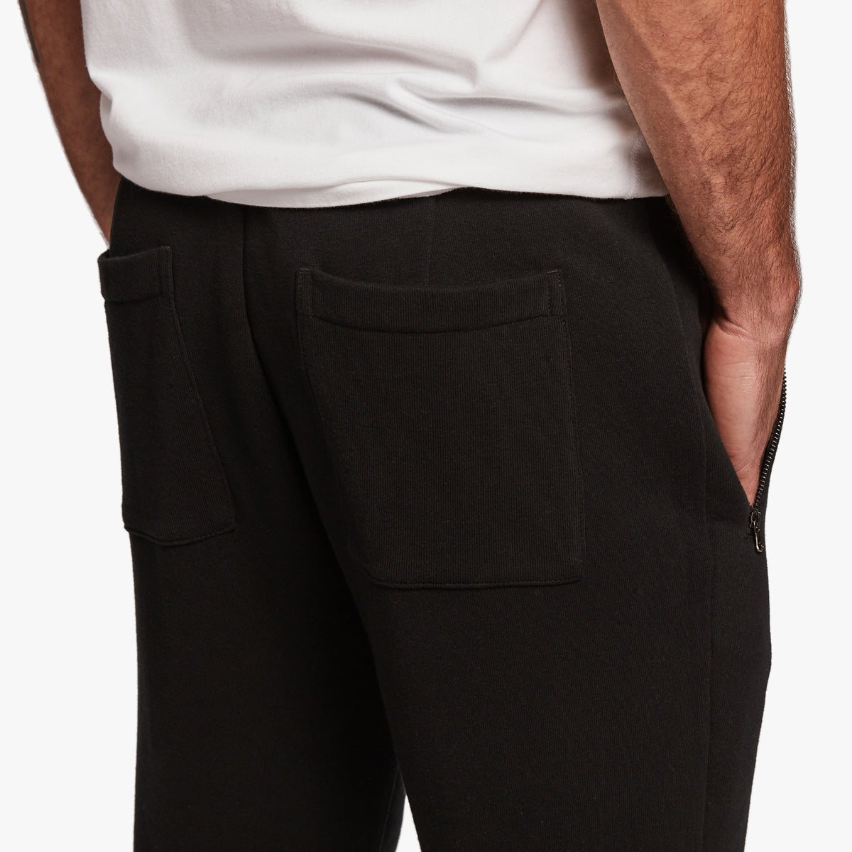 Zip Pocket Sweatpant In Black | James Perse Los Angeles