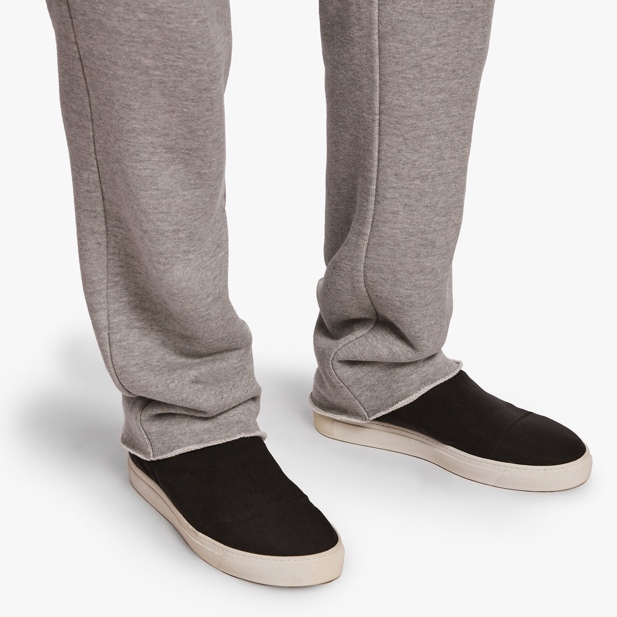 Zip Pocket Sweatpant In Heather Grey/Black | James Perse Los Angeles