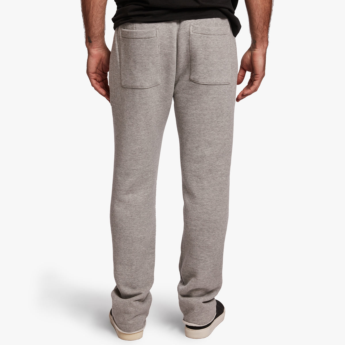Zip Pocket Sweatpant In Heather Grey/Black | James Perse Los Angeles