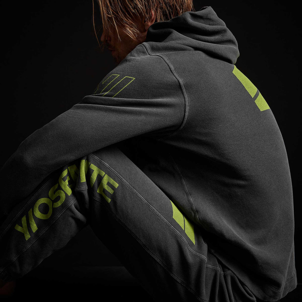 Y/OSEMITE French Terry Pullover Hoody - Magma Pigment/Bright Neon | James Perse Los Angeles