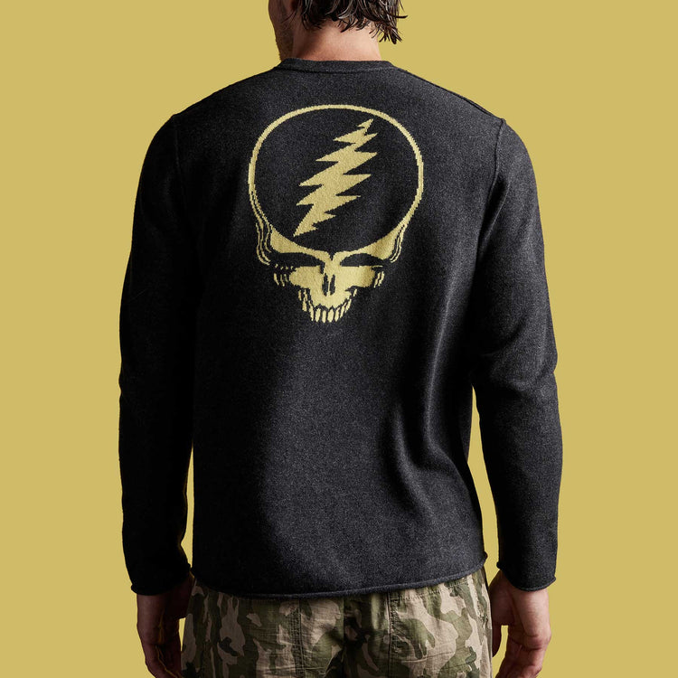 Grateful Dead Recycled Cashmere Sweater in Anthracite | James Perse Los Angeles