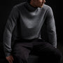 Recycled Cashmere Funnel Neck in Grey Felt | James Perse Los Angeles