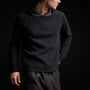 Cashmr Double Bed Raglan Hoodie in Black/Anthracite | James Perse Los Angeles