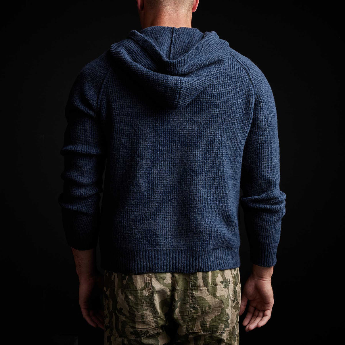 Cotton Wool Thermal Hoody in Navy | James Perse Los Angeles