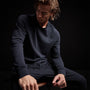 Long Sleeve Thermal Raglan in Blue Oil | James Perse Los Angeles 