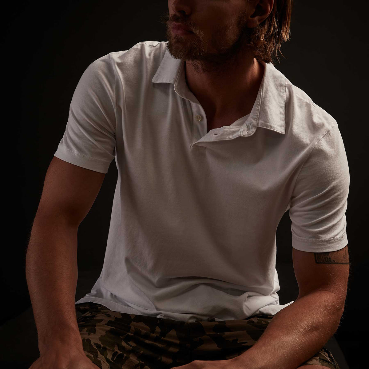 3 Pack Sueded Jersey Polo - White | James Perse Los Angeles