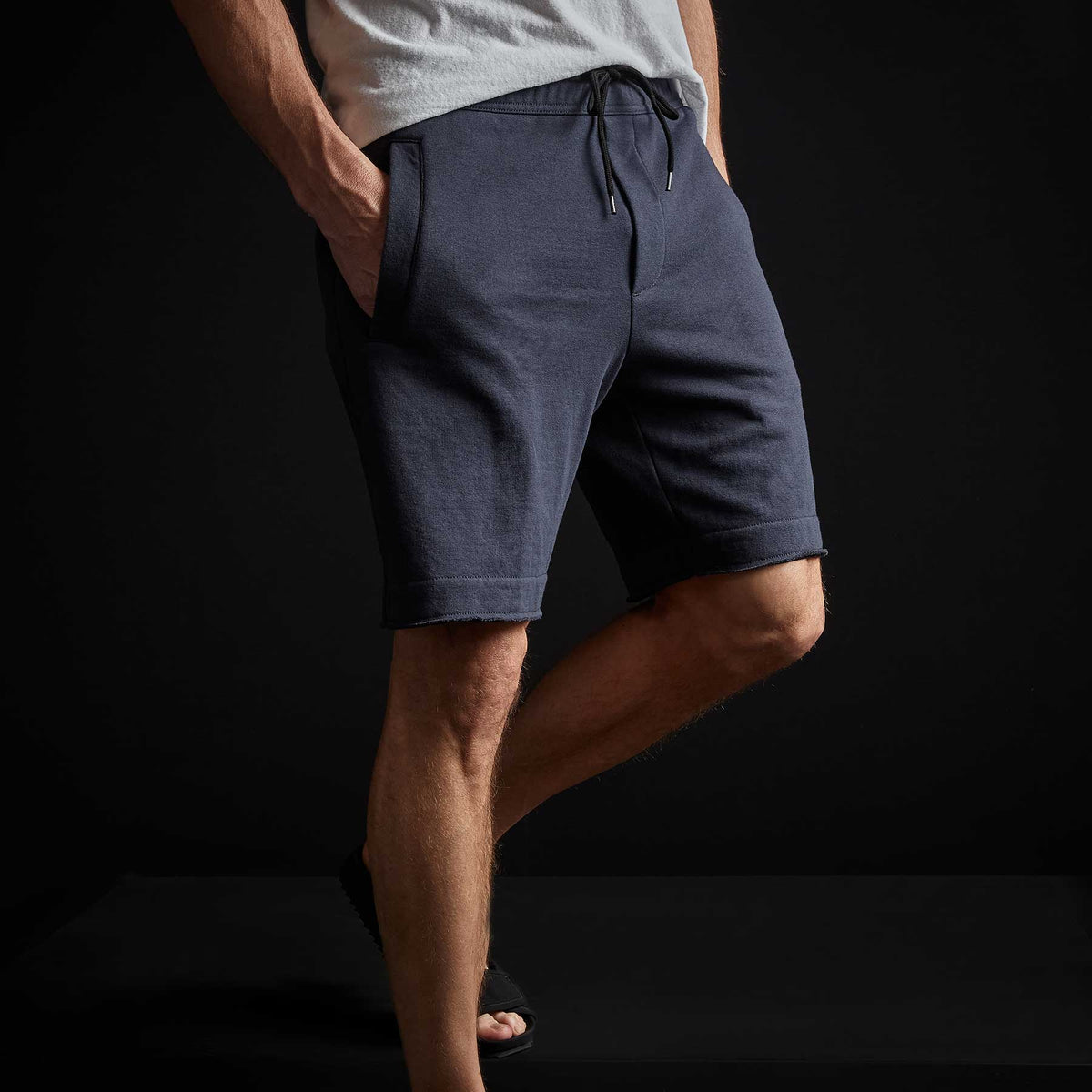 Vintage Cotton Fleece Short - Titan | James Perse Los Angeles