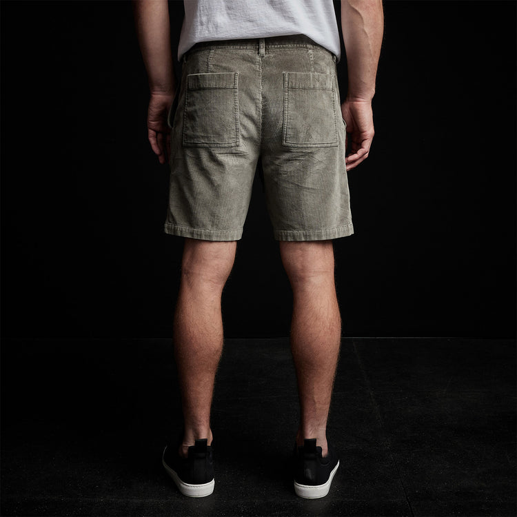Venice Beach Corduroy Short in River Rock Pigment | James Perse Los Angeles