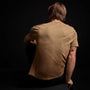 Linen Blend Short Sleeve Henley Sweater - Bronze | James Perse Los Angeles