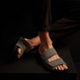 Binding Velcro Slide - Army Green/Black | James Perse Los Angeles