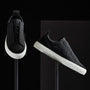 Solstice Low Top Skate Sneaker in Black/Black | James Perse Los Angeles