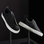 Solstice Low Top Skate Sneaker in Black/Black | James Perse Los Angeles