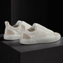 Solstice Low Top Skate Sneaker in White/Taupe | James Perse Los Angeles