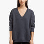 Cashmere Silk Oversized Sweater In Indigo | James Perse Los Angeles