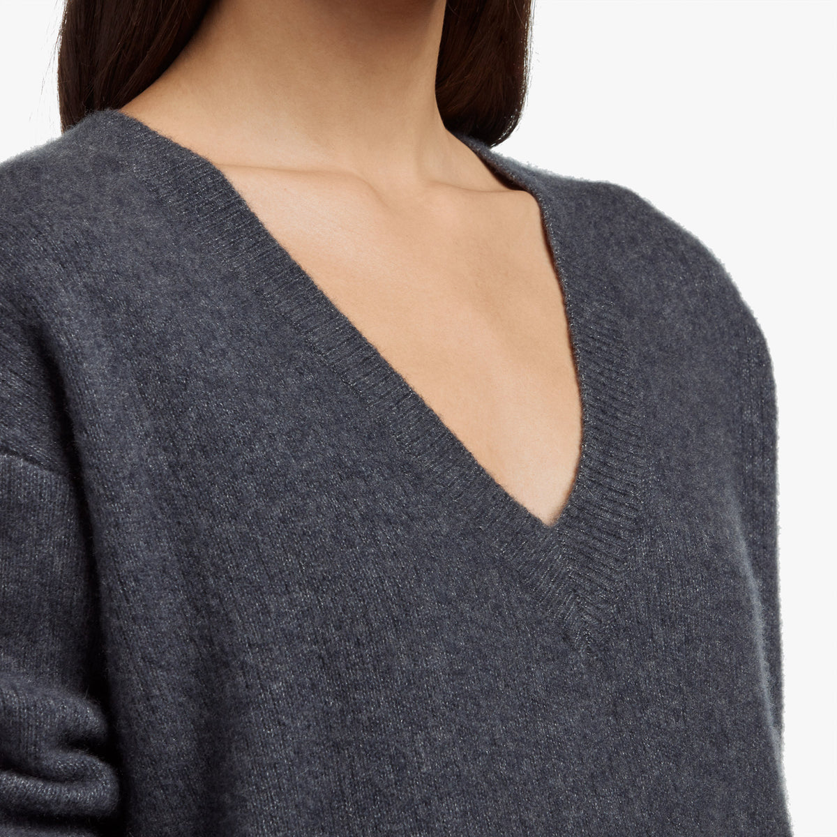 Cashmere Silk Oversized Sweater In Indigo | James Perse Los Angeles