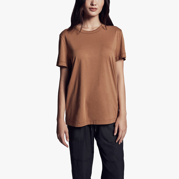 Brushed Lotus Jersey Tee In Dijon | James Perse Los Angeles