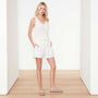 Cotton Linen Sweater Tank In White | James Perse Los Angeles