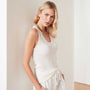 Cotton Linen Sweater Tank In White | James Perse Los Angeles