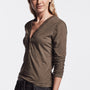 Featherweight Jersey Henley In Army Green | James Perse Los Angeles
