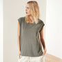 High Twist Jersey Shell Tank - Signet Pigment | James Perse Los Angeles