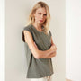 High Twist Jersey Shell Tank - Signet Pigment | James Perse Los Angeles