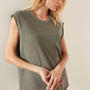 High Twist Jersey Shell Tank - Signet Pigment | James Perse Los Angeles