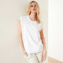 High Twist Jersey Shell Tank in White | James Perse Los Angeles