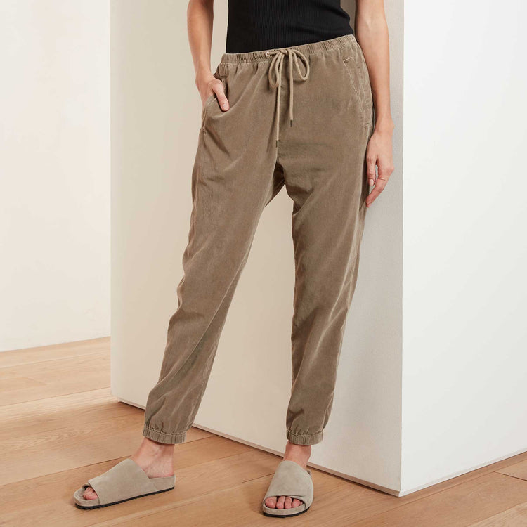 Fine Corduroy Pant - Fawn Pigment | James Perse Los Angeles