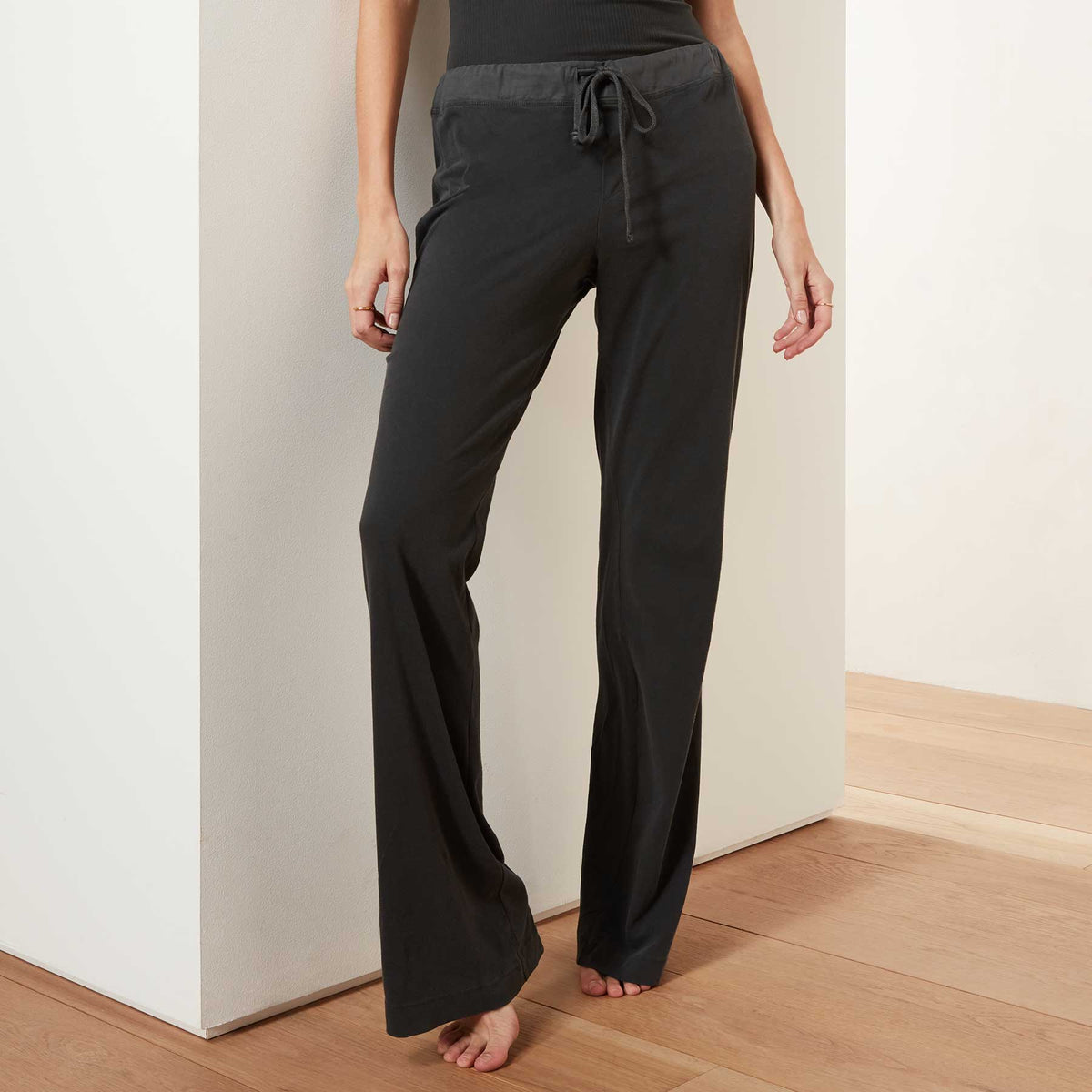 Knit Jersey Pajama Pant in Carbon Pigment | James Perse Los Angeles