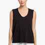 Vintage Pocket Tank In Black | James Perse Los Angeles