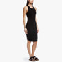 Satin Trim Rib Tank Dress in Black | James Perse Los Angeles