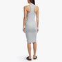 Sporty Trim Rib Tank Dress in Heather Grey/Grey | James Perse Los Angeles