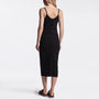 Chevron Rib Cami Dress In Black | James Perse Los Angeles
