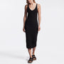Chevron Rib Cami Dress In Black | James Perse Los Angeles
