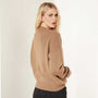 Lightweight Cashmere V Neck Sweater - Walnut | James Perse Los Angeles