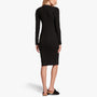 Ribbed Henley Dress In Black | James Perse Los Angeles