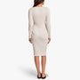 Ribbed Crew Neck Dress In Everest White | James Perse Los Angeles