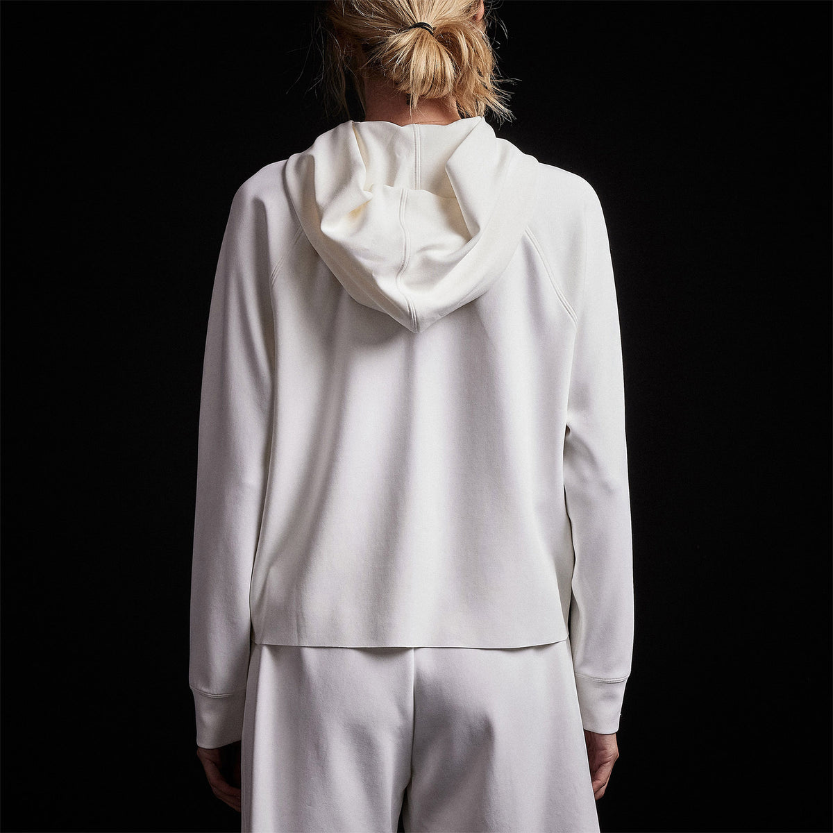 Double Knit Hoodie in White | James Perse Los Angeles