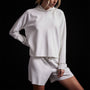 Double Knit Hoodie in White | James Perse Los Angeles