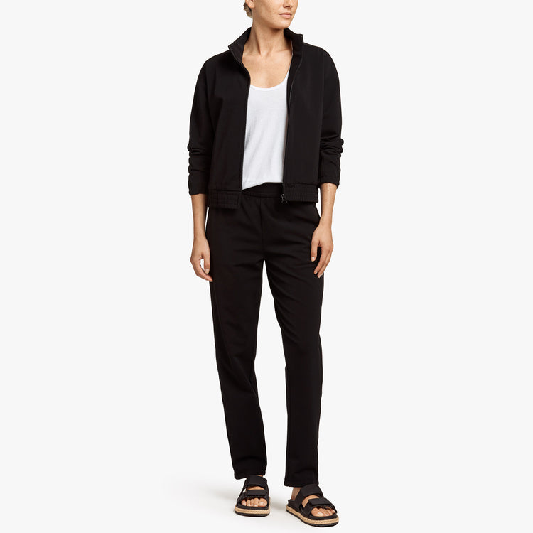 Nylon Merino Track Jacket In Black | James Perse Los Angeles