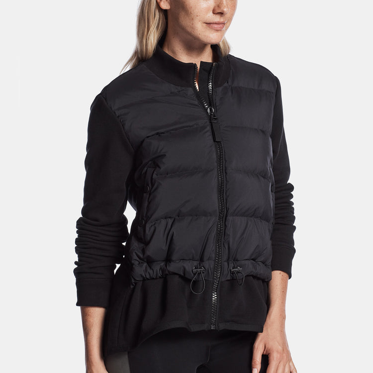 Y/OSEMITE Mixed Media Puffer Jacket In Black | James Perse Los Angeles