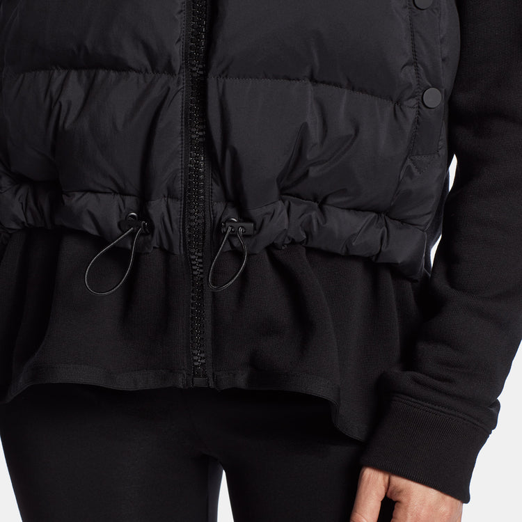 Y/OSEMITE Mixed Media Puffer Jacket In Black | James Perse Los Angeles