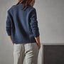 Recycled Cashmere Cardigan in Prussian | James Perse Los Angeles