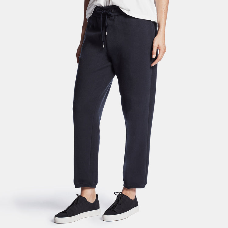 Recycled Double Knit Sweatpant In Navy | James Perse Los Angeles