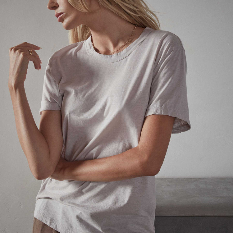 Recycled Lotus Jersey Knit Tee in Calamine | James Perse Los Angeles