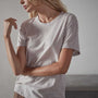 Recycled Lotus Jersey Knit Tee in Calamine | James Perse Los Angeles