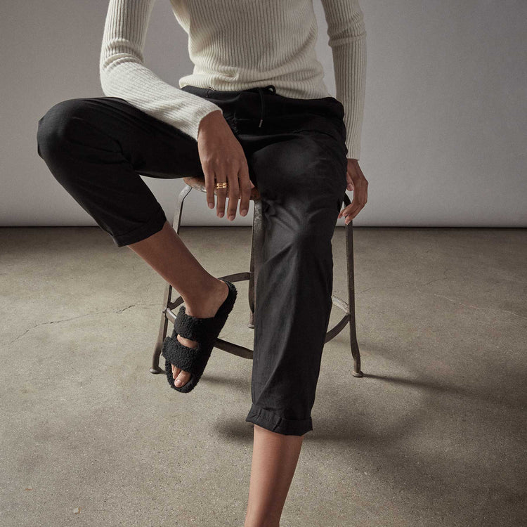 Rip Stop Utility Pant in Black | James Perse Los Angeles