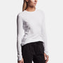 Technical Jersey Ribbed Tee In White | James Perse Los Angeles