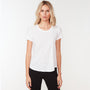 Cotton Crepe Tee In White | James Perse Los Angeles